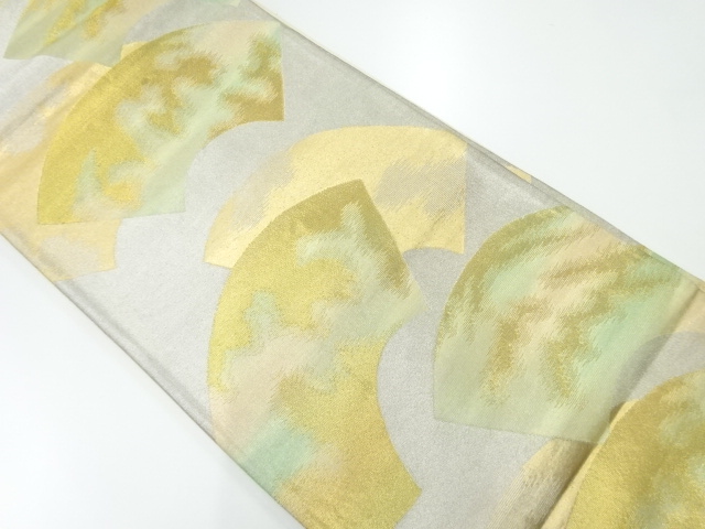 アンティーク　地紙に霞模様織出し袋帯（材料）